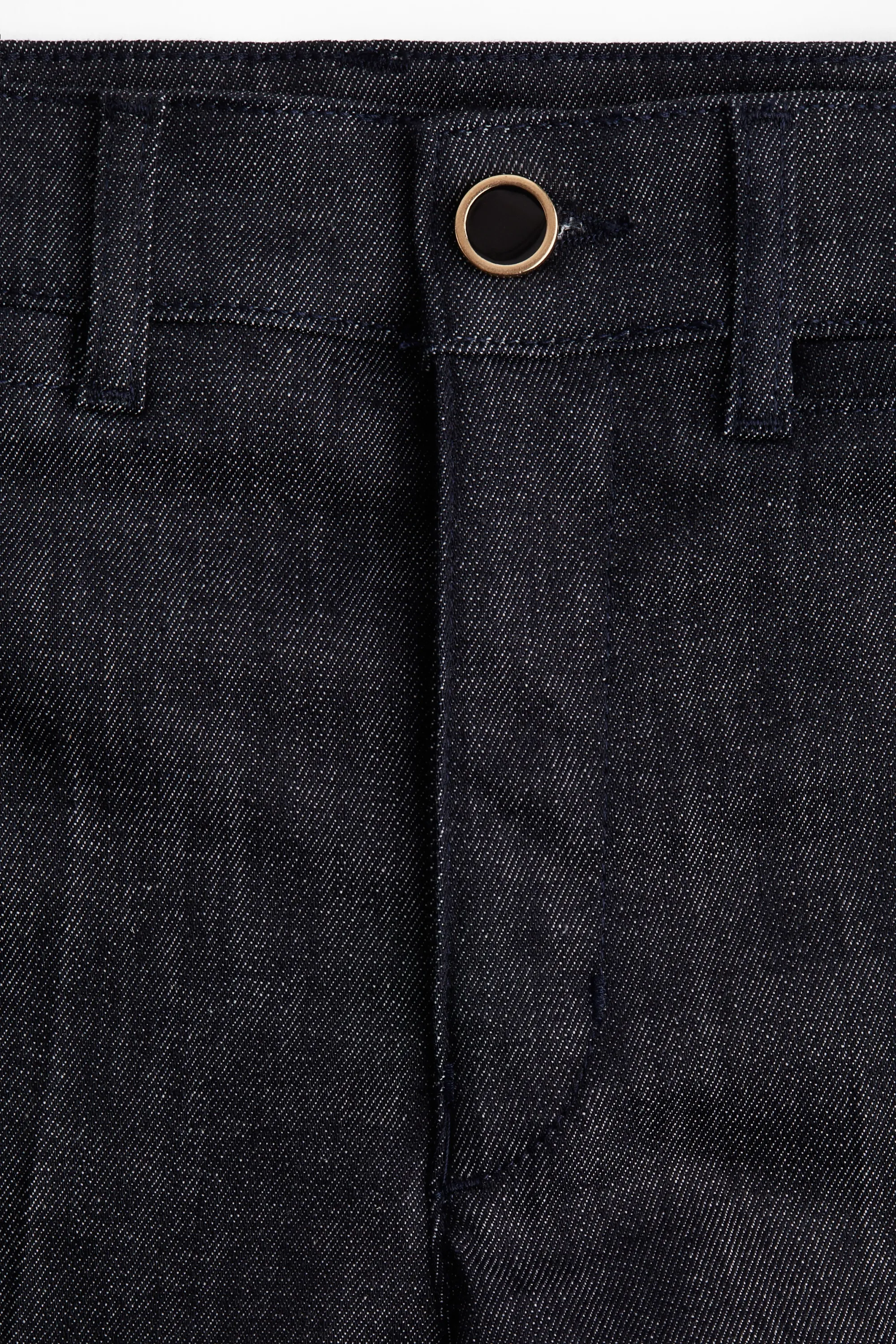 Flared High Ankle Jeans - Bleu denim foncé