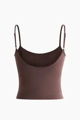 Top de sport avec soutien-gorge intégré SoftMove™ - Moka chocolat — photo 4