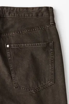 Short Relaxed Fit en denim - Marron denim — photo 4