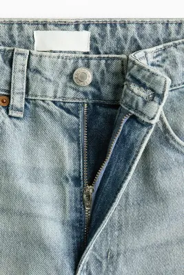 Barrel High Waist Jeans - Bleu denim clair — photo 5