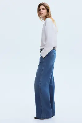 Straight High Jeans - Bleu denim — photo 3