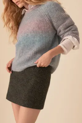 Pull Aglae violette matcha — photo 1