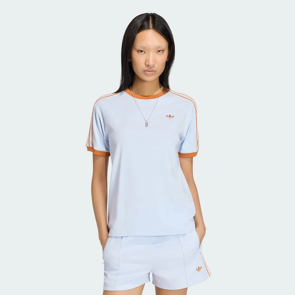 ADIDAS ORIGINALS SUMMER GLOW ADVANCED THREE STRIPES TEE