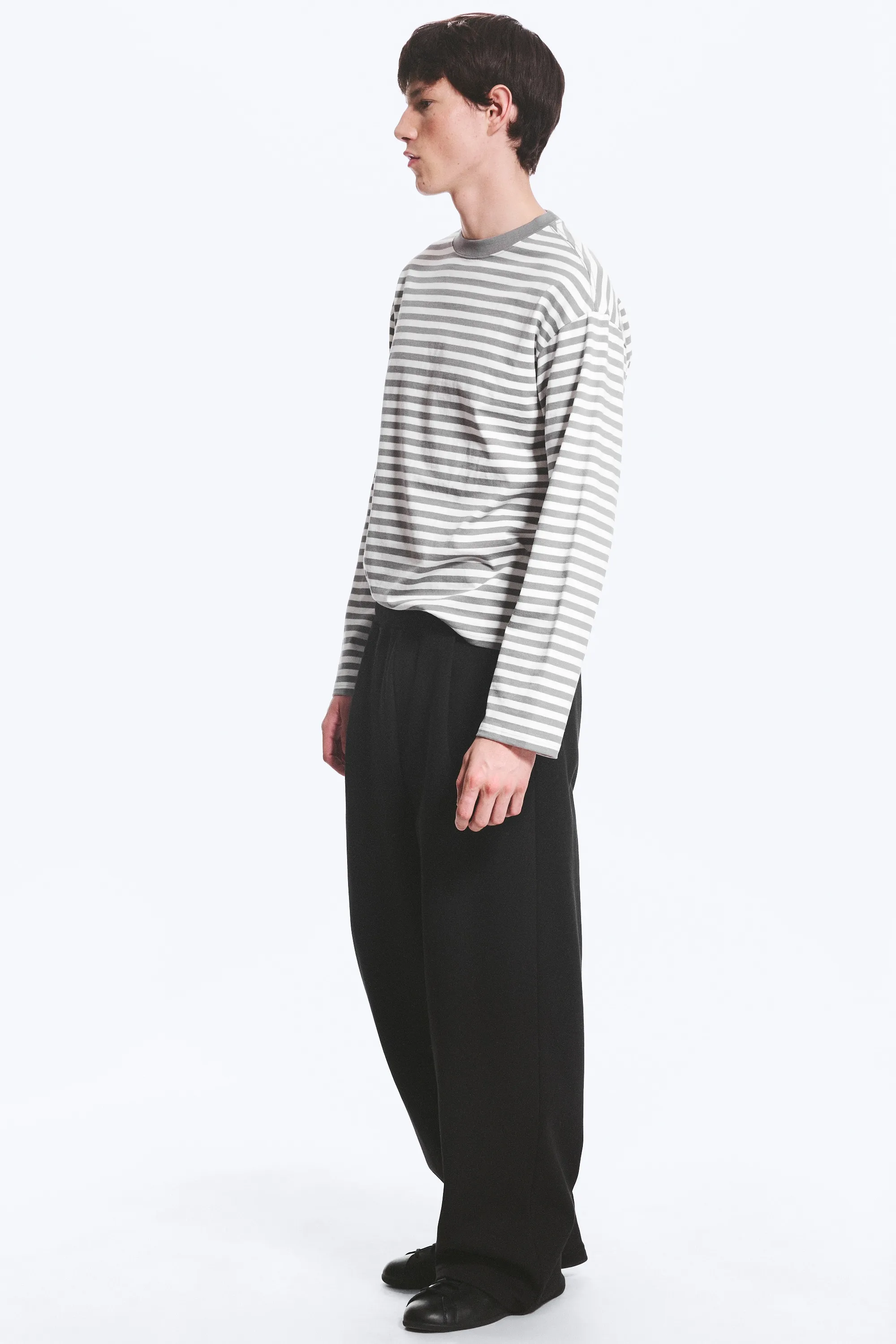 Pantalon jogger plissé - Noir