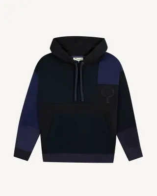 Faguo – Sweat à capuche Dirac Up Navy Blue — photo 3