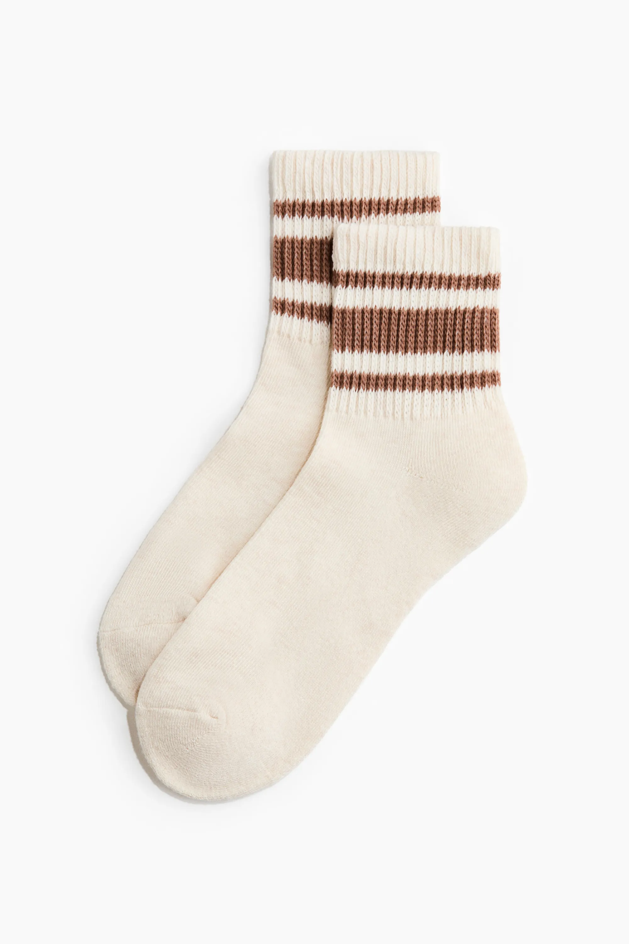 Socquettes - Crème/beige foncé
