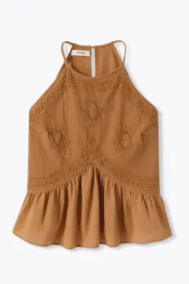 Top perlé à bretelles Femme — photo 1