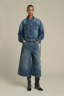 VESTE LYS DENIM BLEU DÉLAVÉ — photo 5