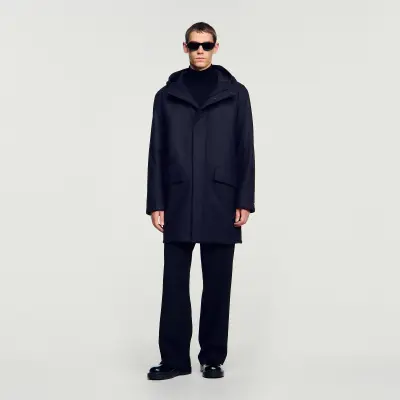 Parka en laine et cachemire