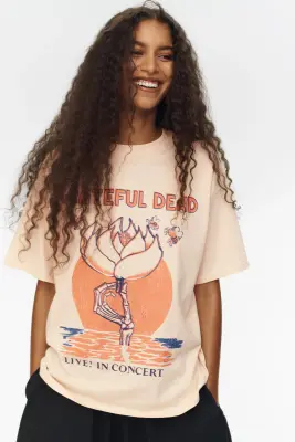 T-shirt oversize imprimé - Orange clair/Grateful Dead — photo 2