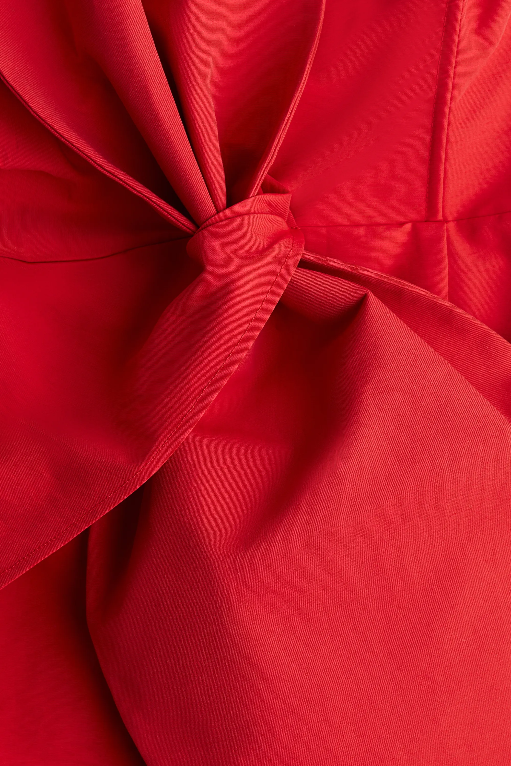 Robe crayon avec nœud devant - Rouge