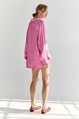 Chemise oversize - Rose — photo 2