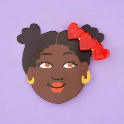 Barrette Coeur multi petit modele Coucou Suzette — photo 1
