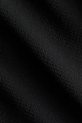 Blouse à boutons en crêpe - Noir — photo 3