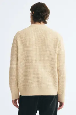 Pull Relaxed Fit - Jaune clair — photo 3