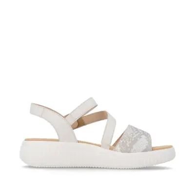 Sandales Remonte D3L51-60 Blanches - Velcro Grande Pointure Femme — photo 3