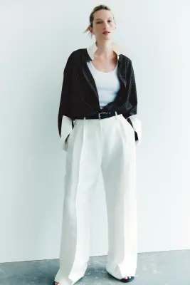 Chemise oversize - Gris anthracite/carreaux — photo 1