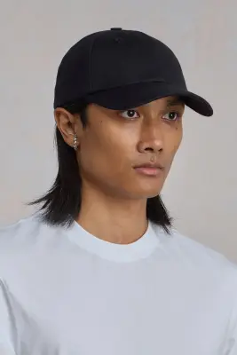 Casquette '6 panel' - Coton Noir — photo 3
