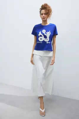 T-shirt imprimé - Bleu vif/The Pierce Archive — photo 2