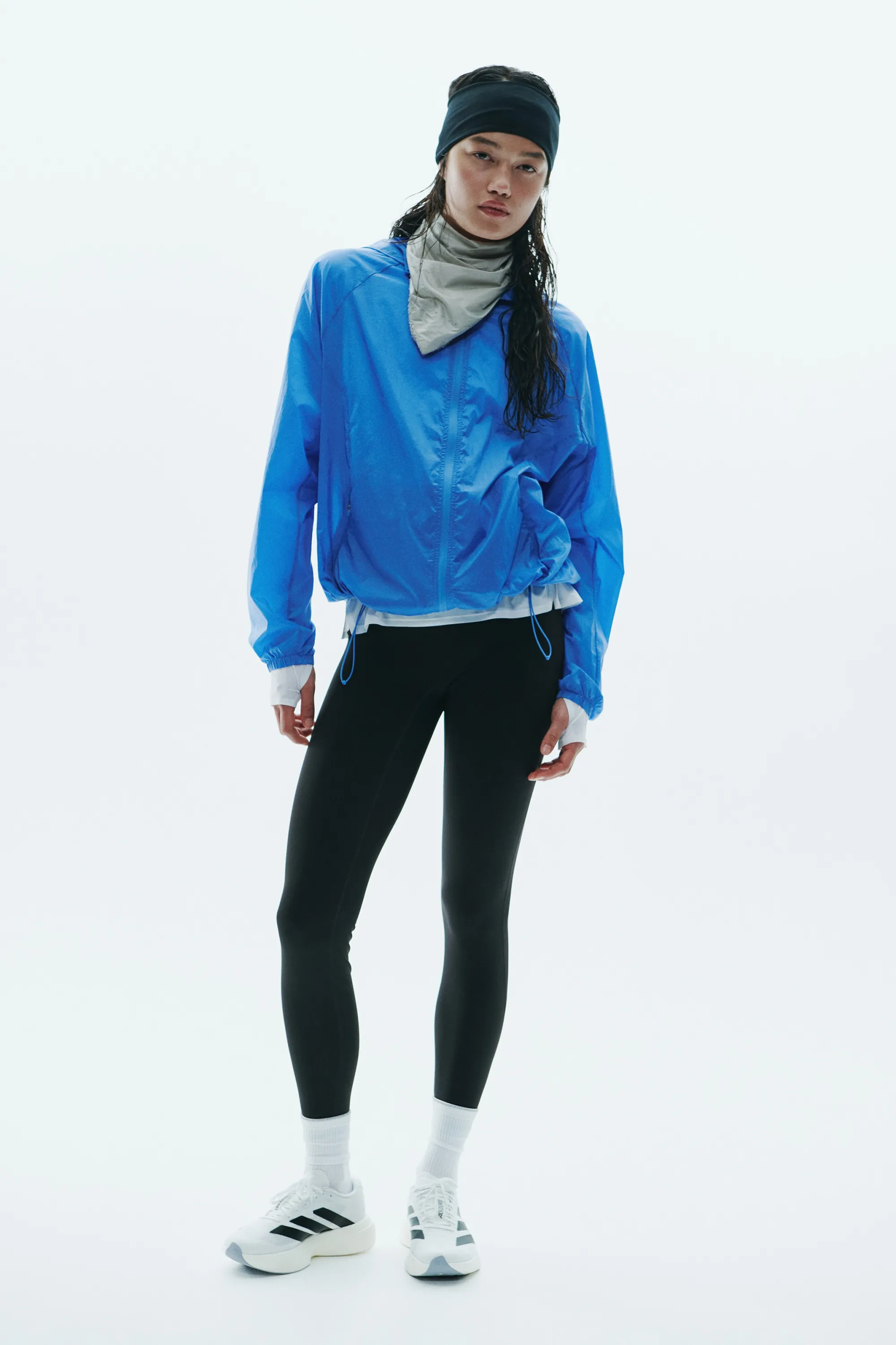 Veste de running déperlante - Bleu ciel