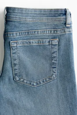 Flared Ultra Low Waist Jeans - Bleu denim — photo 4