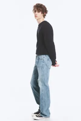 Jean bootcut standard taille basse Sky - Captain Blue – Bleu clair — photo 4
