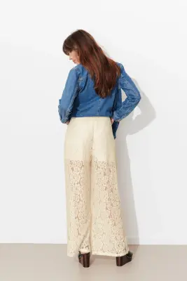 Pantalon en dentelle Femme — photo 4