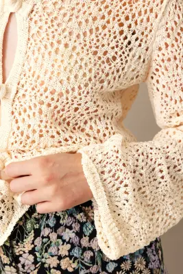 Cardigan court en crochet — photo 5
