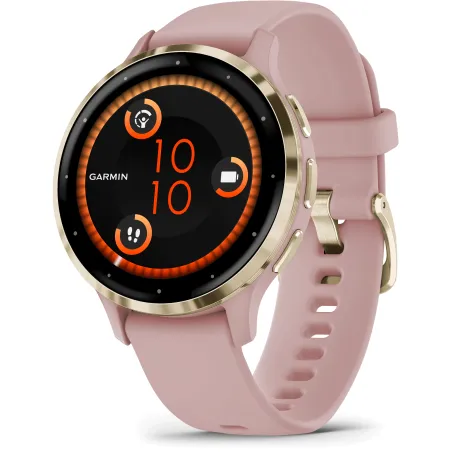 Garmin Venu 3S Soft Gold avec bracelet rose 010-02785-03