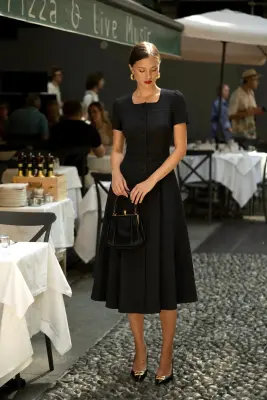 Rina Midi Dress - Black — photo 2