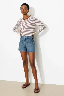 Short en jean Femme — photo 3