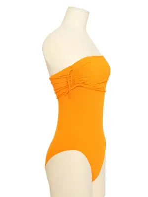 Maillot de bain une pièce bustier orange vif Prix boutique 450€ Taille XS/S — photo 5