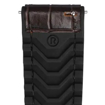 Bracelet Montre Rochet 22mm Trocadero Marron coutures écrues 8522203ST13A — photo 4