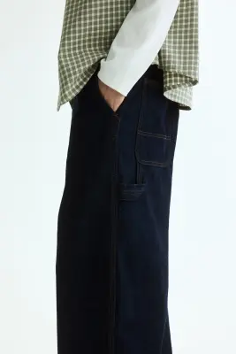 Jean baggy Carpenter - Bleu denim foncé — photo 3