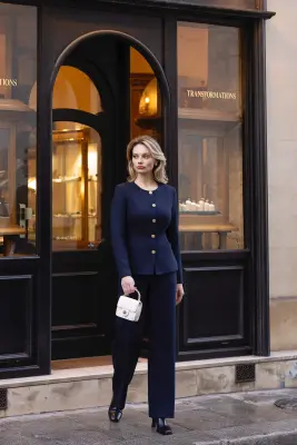 Jacqueline Jacket - Navy — photo 4