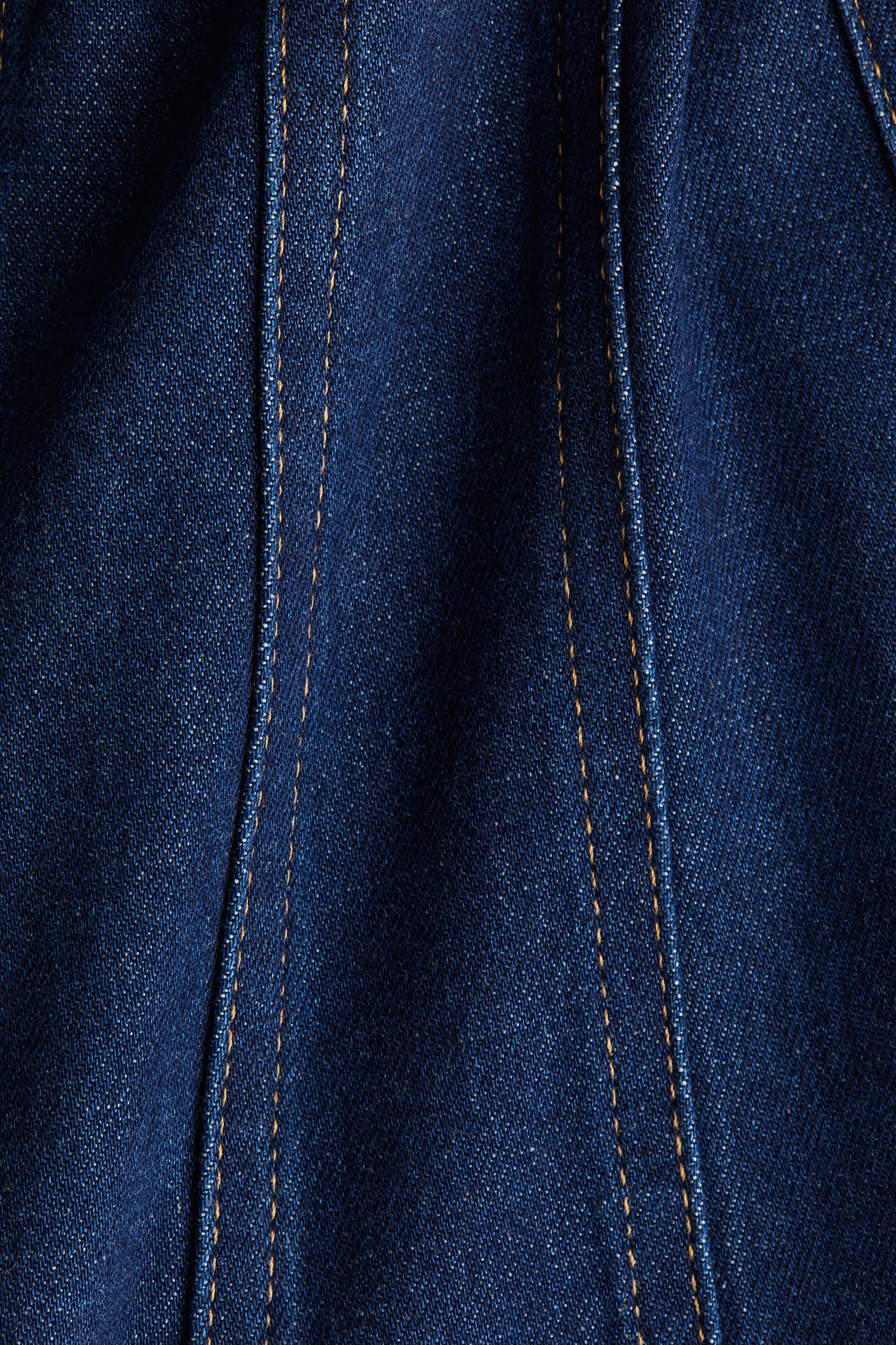 Robe midi en denim - Bleu denim foncé