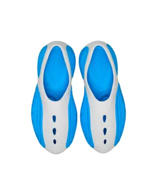 Crocs Ripple Clog White Blue by Steven Smith — photo 4