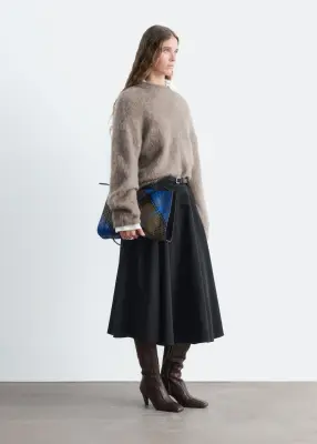 Pull en mohair mélangé - Taupe foncé — photo 5