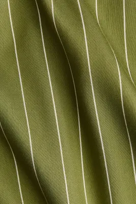 Chemise popover oversize - Vert olive/rayé — photo 5