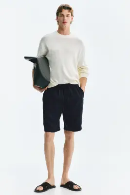 Short Loose Fit - Bleu marine — photo 2