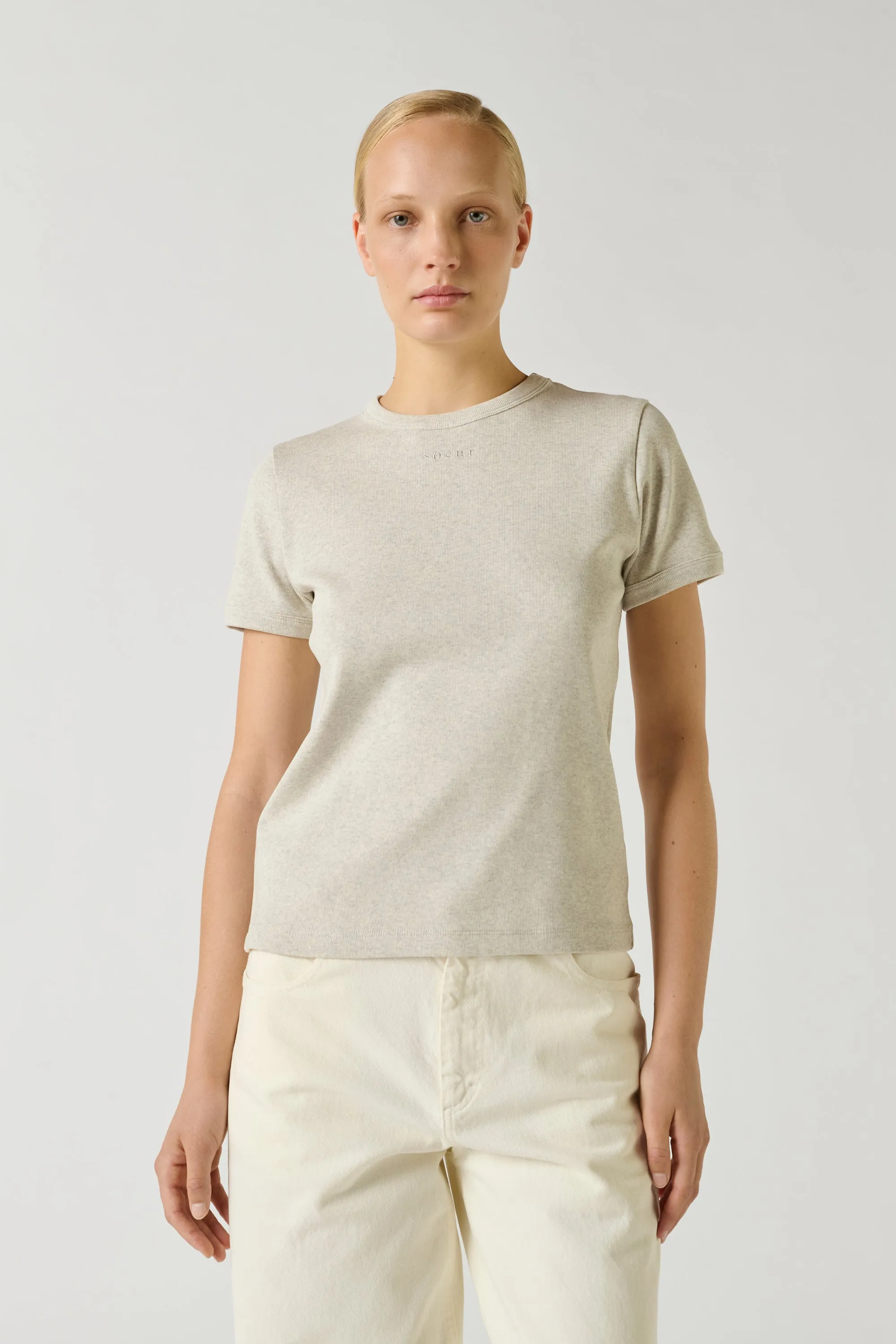 TEE-SHIRT ARISTIDE GRIS CHINÉ