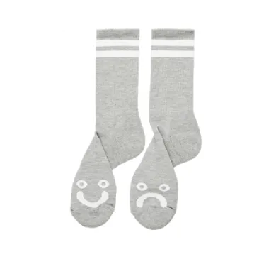 Chaussettes Polar rib socks happy sad – heather grey
