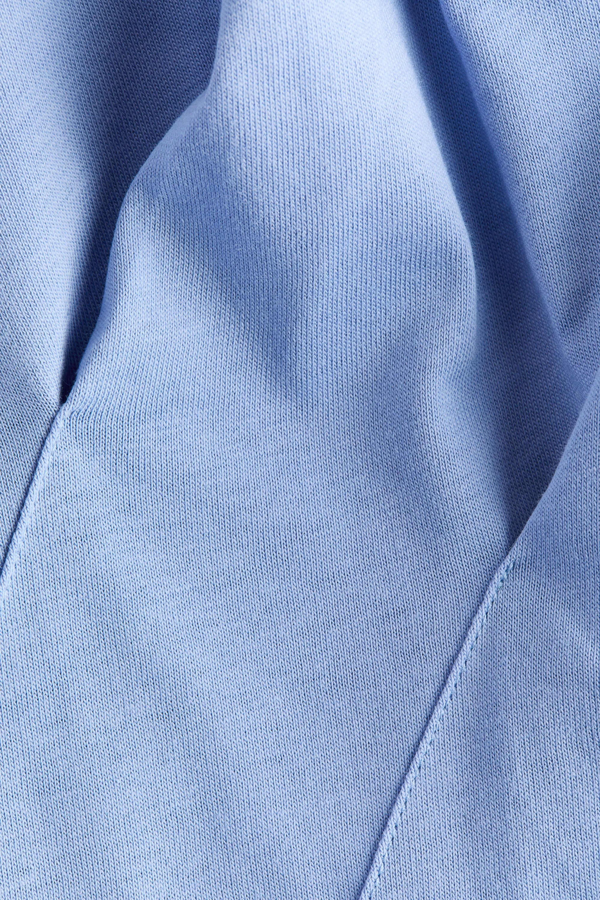 Top plissé en coton - Bleu clair