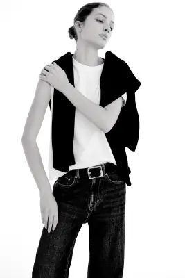 Wide High Jeans - Bleu denim — photo 2