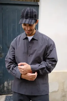 MAN-TLE – R21 SHIRT 5 SHOP SHIRT – COAL WEATHER — photo 2