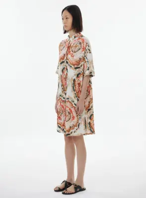 Chemise en viscose, lin et élasthanne