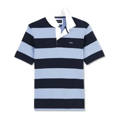 EDEN PARK POLO RAYE Bleu — photo 5