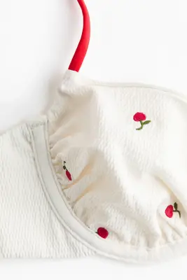 Haut de maillot - Crème/cerises — photo 3