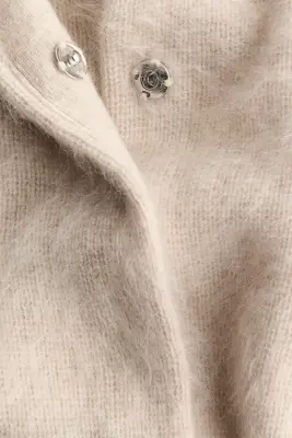 Gilet en cachemire brossé - Beige clair — photo 4