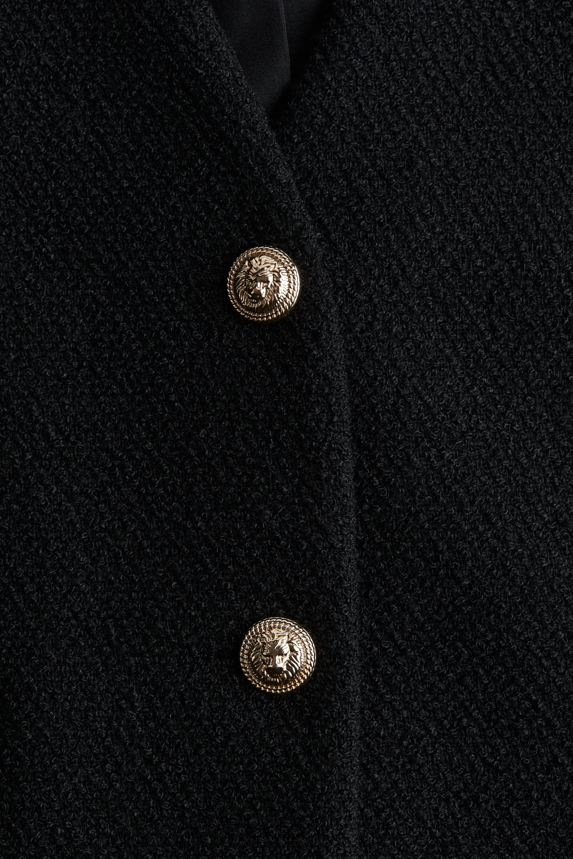 Gilet sans manches en bouclette - Noir